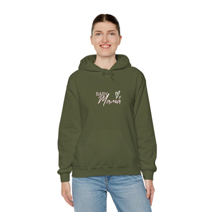"Baby Mama" Heavy Blend™ Women's Hoodie Sweatshirt