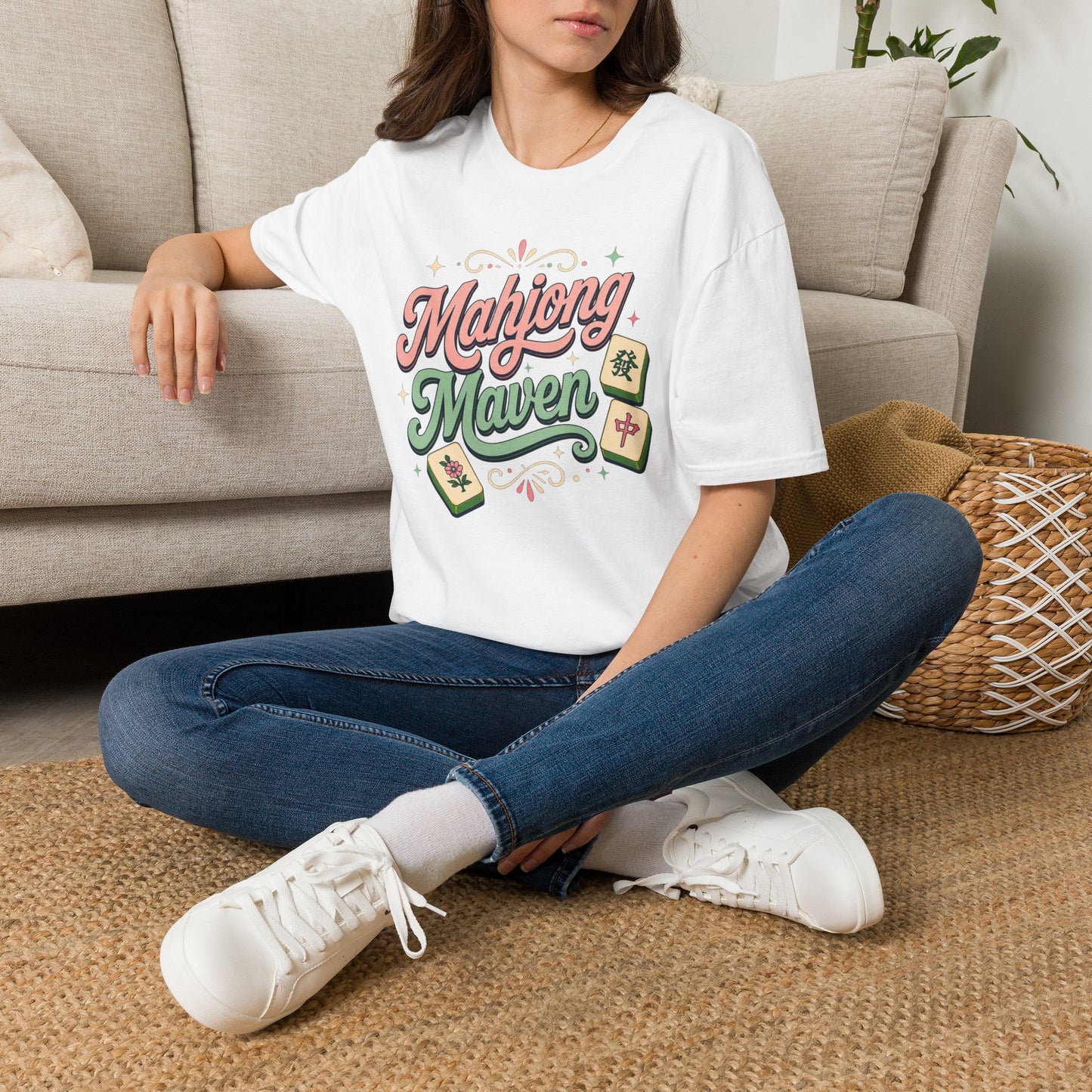 Mahjong Maven T-Shirt — Retro Mahjong Tiles Tee for Players & Game Night