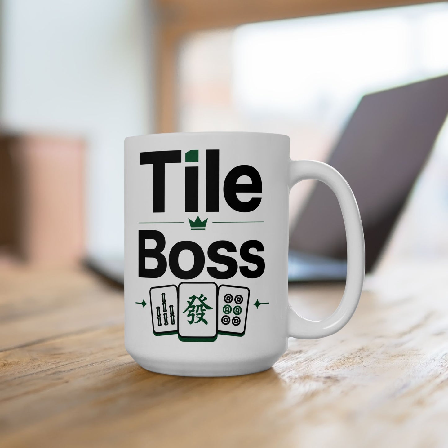 Tile Boss 15 oz Ceramic Mahjong Mug