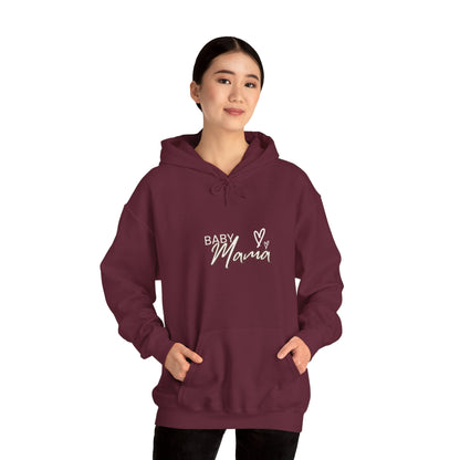 "Baby Mama" Heavy Blend™ Women's Hoodie Sweatshirt