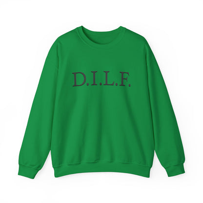 "D.I.L.F". Heavy Blend™ Men's Crewneck Sweatshirt