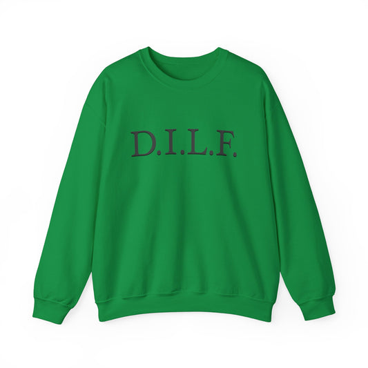 "D.I.L.F". Heavy Blend™ Men's Crewneck Sweatshirt