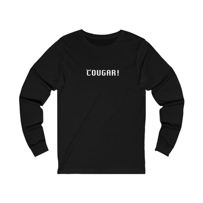 "Cougar" 100% Cotton Women's Long Sleeve Crew Neck T-Shirt