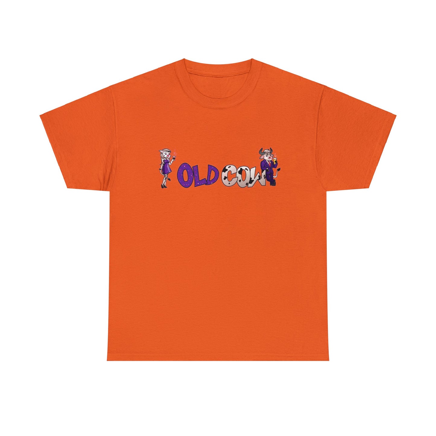 Old Cow Logo 100% Cotton T-Shirt (Unisex)