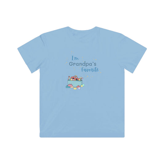 "I'm Grandpa's Favorite" Kids Fine Jersey Tee (Unisex)