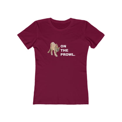"On The Prowl" 100% Cotton Women's Boyfriend T-Shirt