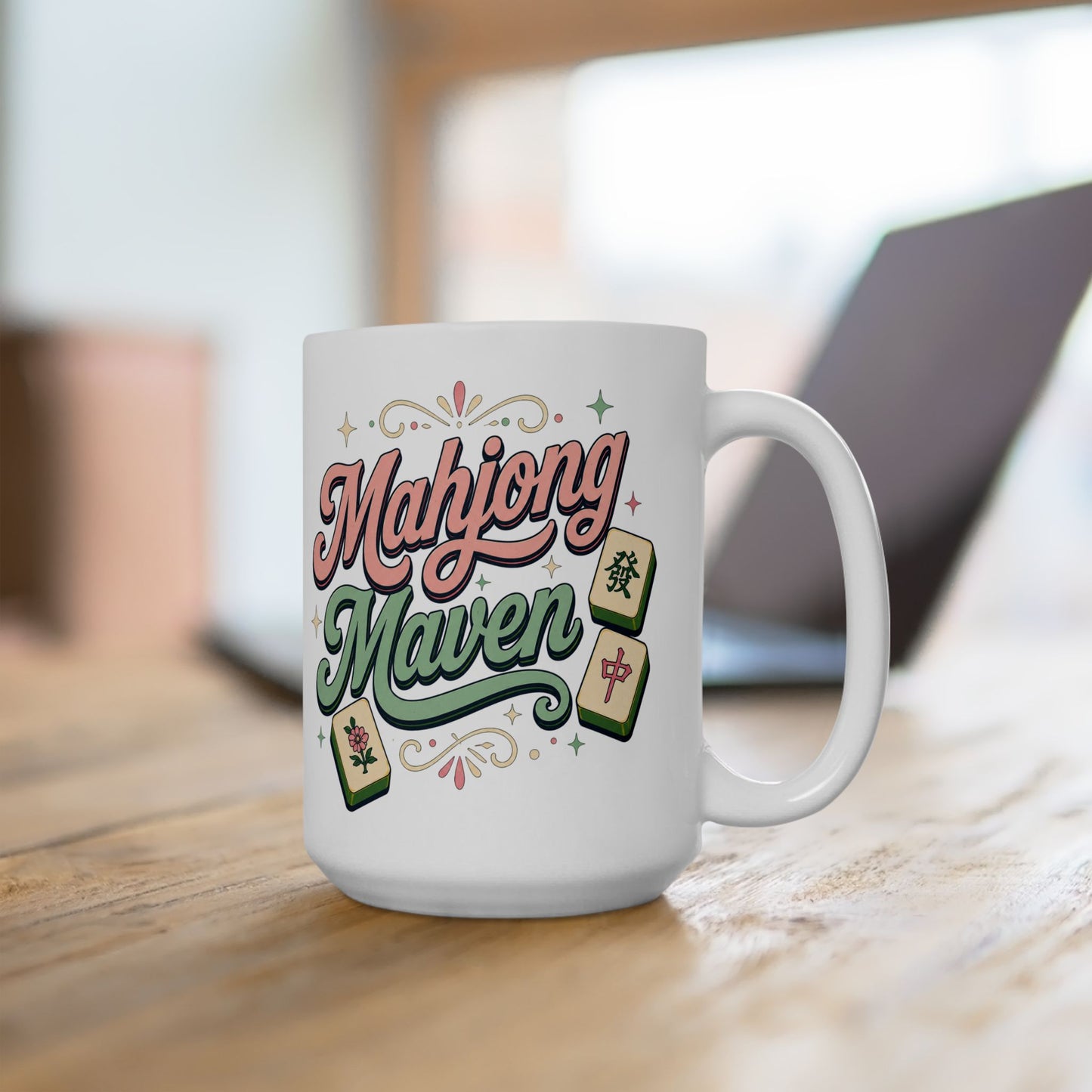 Mahjong Maven 15 oz Ceramic Mug