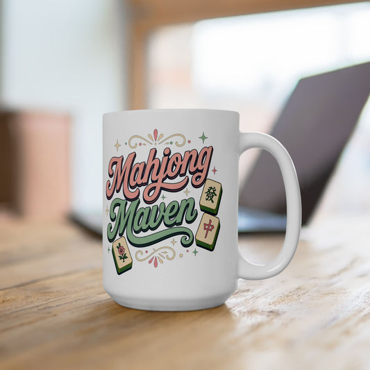 Mahjong Maven 15 oz Ceramic Mug