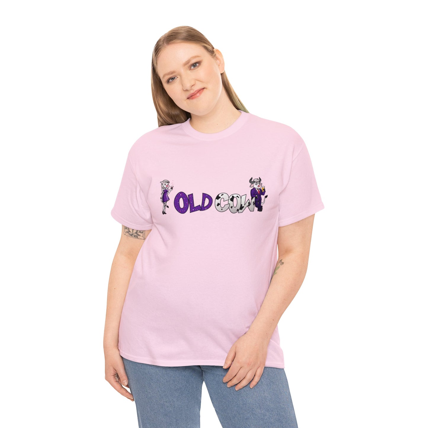 Old Cow Logo 100% Cotton T-Shirt (Unisex)