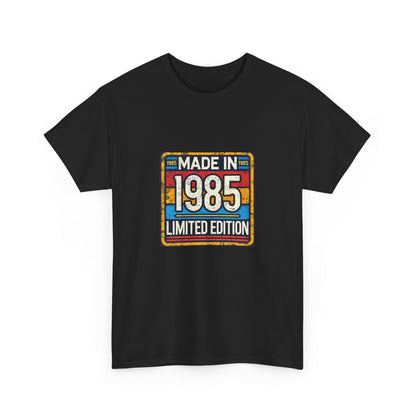 "Made In 1985 Label" 100% Cotton Limited Edition T-Shirt (Unisex)