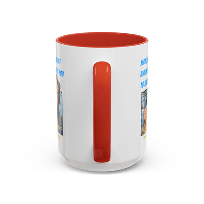 "Mom" Cartoon Accent Coffee Mug, 11 Oz and 15 Oz