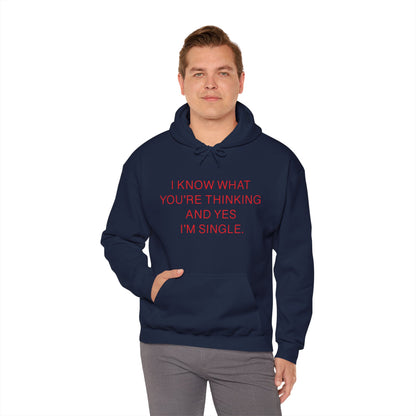 "I Am Single" Heavy Blend™ Hoodie Sweatshirt (Unisex)