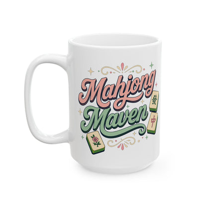 Mahjong Maven 15 oz Ceramic Mug