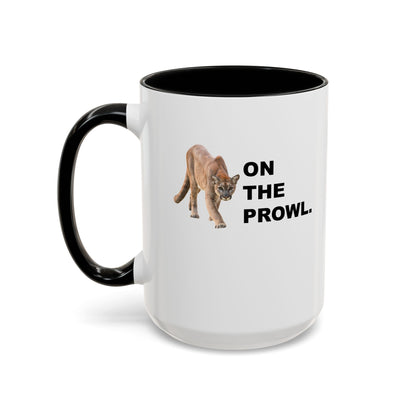 "On The Prowl" Accent Coffee Mug, 11 Oz and 15 Oz