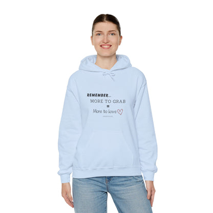 "More To Grab = More To Love, Menopause" Heavy Blend™ Hoodie Sweatshirt