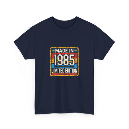 "Made In 1985 Label" 100% Cotton Limited Edition T-Shirt (Unisex)