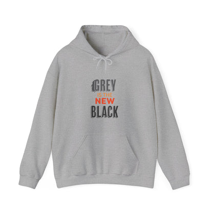 "Grey is The New Black" Heavy Blend™ Hoodie Sweatshirt (Unisex)