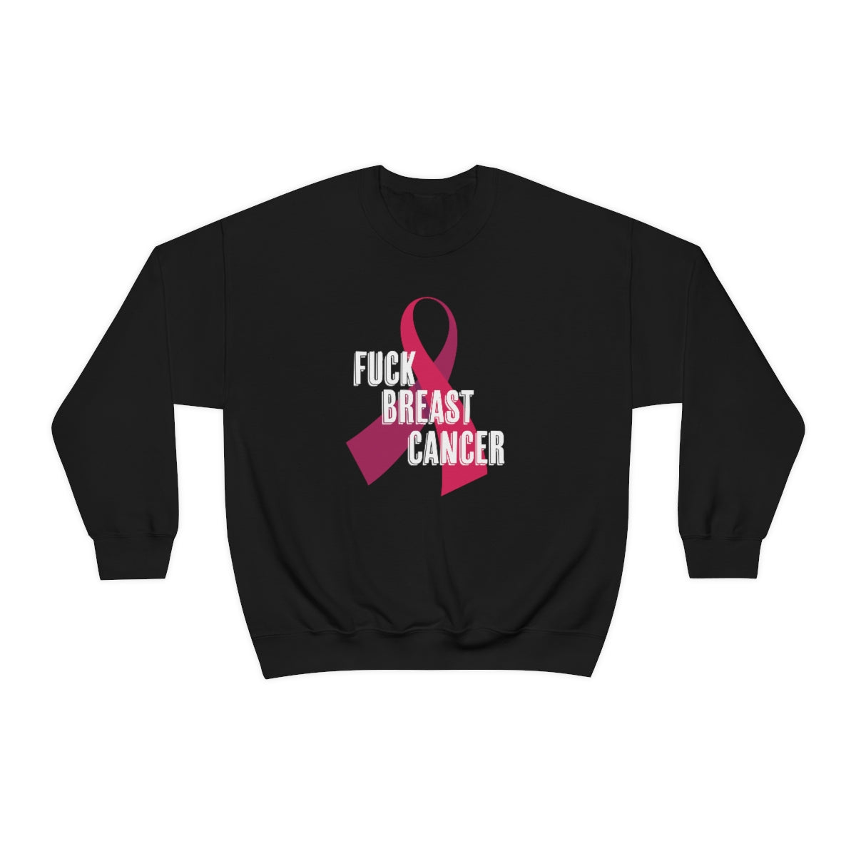 "F*** Breast Cancer" Heavy Blend™ Crewneck Sweatshirt Unisex