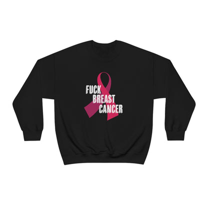 "F*** Breast Cancer" Heavy Blend™ Crewneck Sweatshirt Unisex