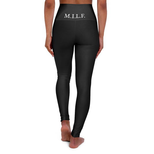 "M.I.L.F." High Waisted Yoga Leggings