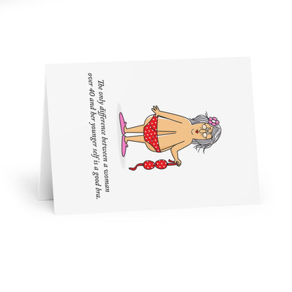 "The Only Difference Between A Woman Over 40..." Birthday Cards (5 Pack)