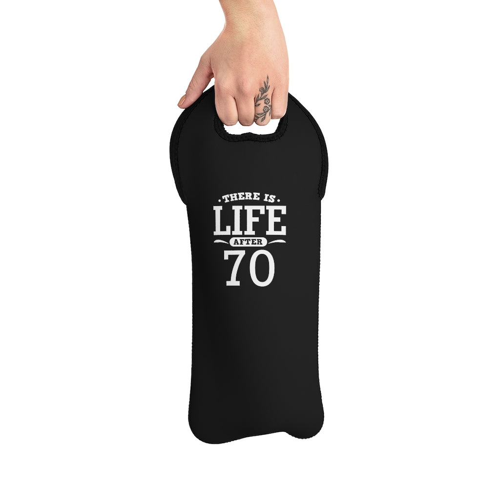 "There is Life After 70" Wine Tote Bag