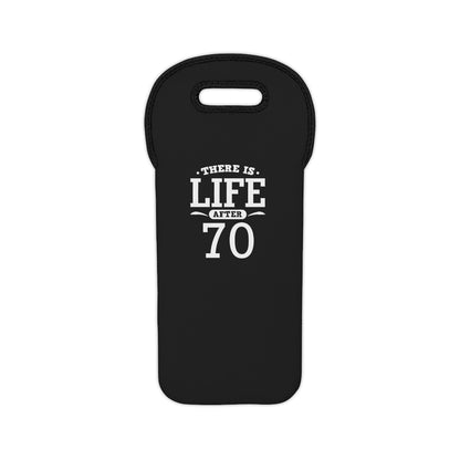 "There is Life After 70" Wine Tote Bag