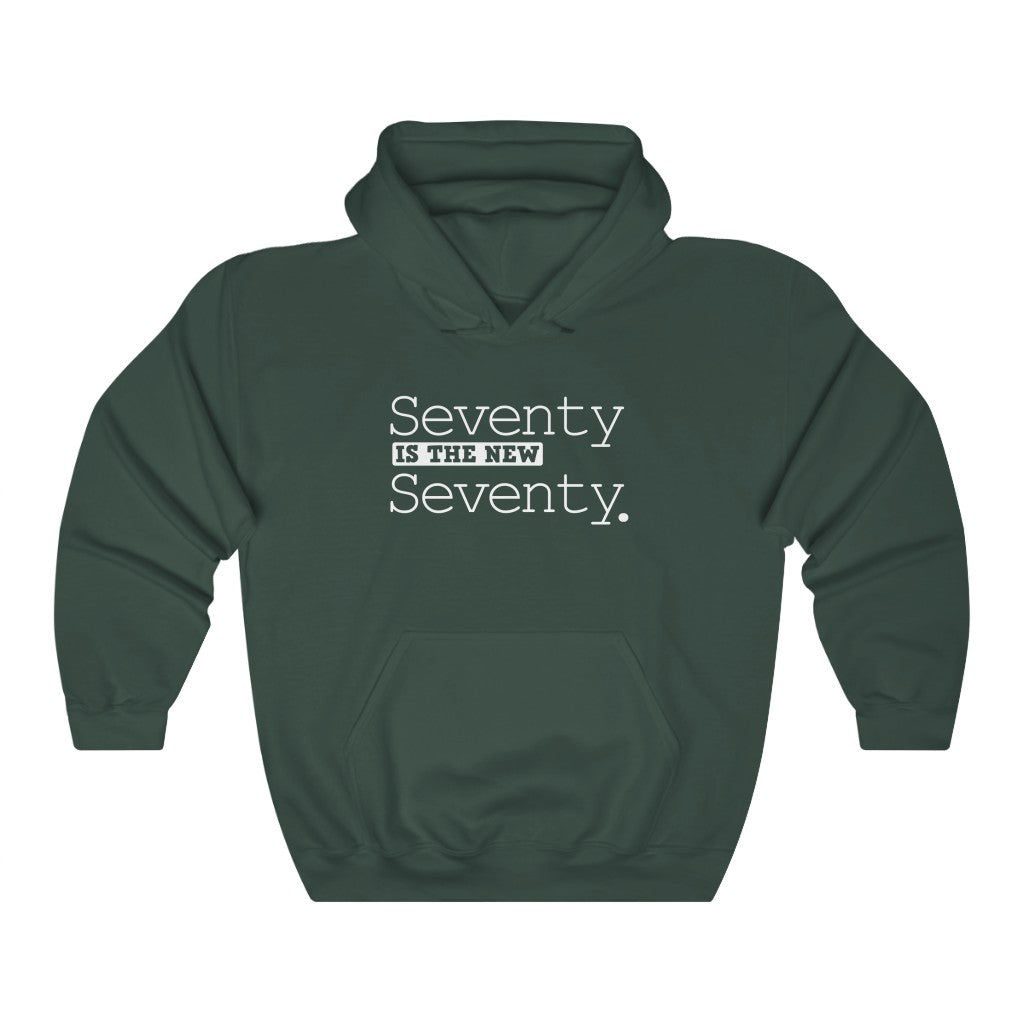 "Seventy Is the New Seventy" Heavy Blend™ Hoodie Sweatshirt (Unisex)