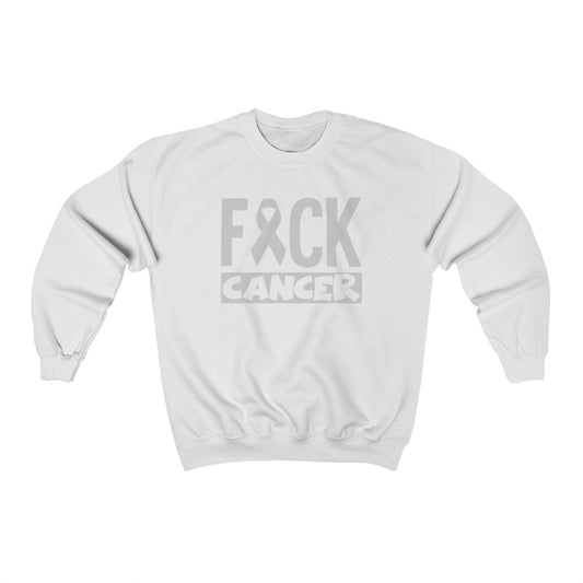"F*** Cancer" Heavy Blend™ Crewneck Sweatshirt (Unisex)