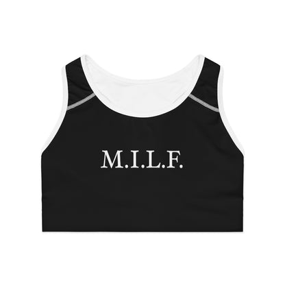 "M.I.L.F." Sports Bra