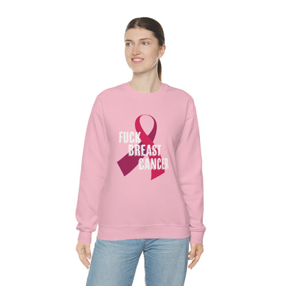"F*** Breast Cancer" Heavy Blend™ Crewneck Sweatshirt Unisex