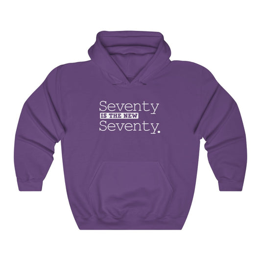"Seventy Is the New Seventy" Heavy Blend™ Hoodie Sweatshirt (Unisex)