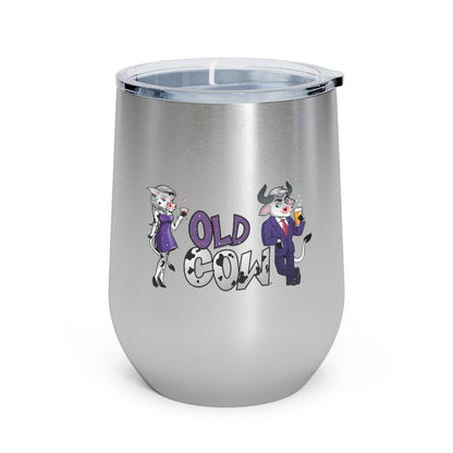 Old Cow & Old Bull 12oz Insulated Wine Tumbler (Featuring The Old Cow and The Old Bull)
