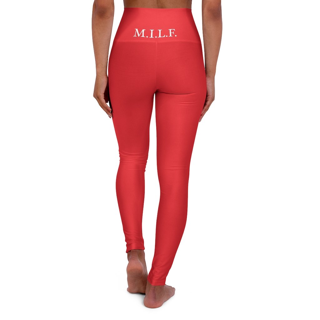 "M.I.L.F." High Waisted Yoga Leggings