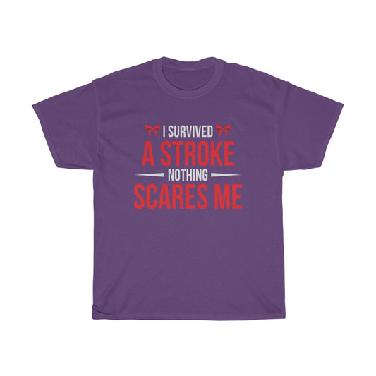 "I Survived a Stroke" 100% Cotton T-Shirt (Unisex)