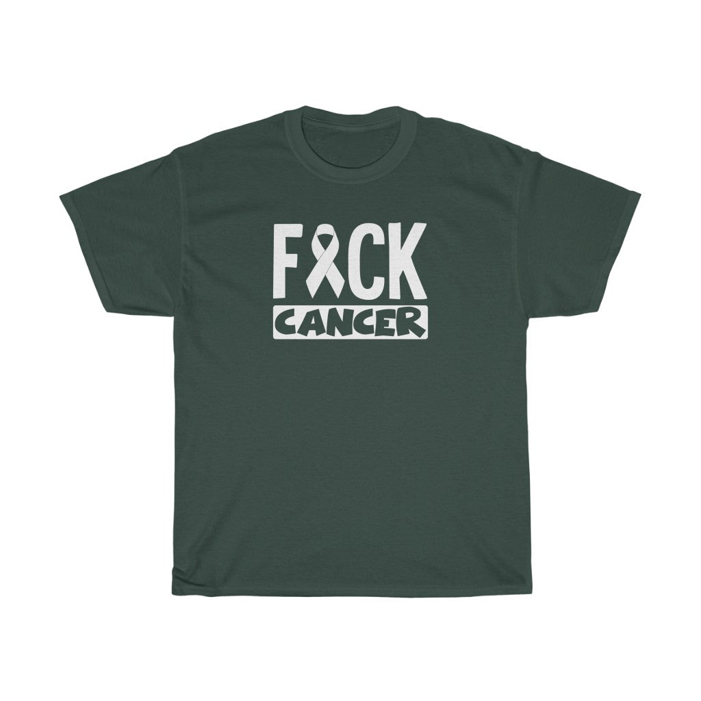 "F*** Cancer" 100% Cotton Heavy T-Shirt (Unisex)