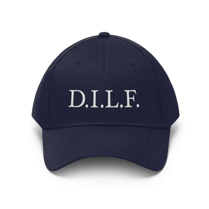 Men's 100% Cotton Embroidery "D.I.L.F." Twill Hat