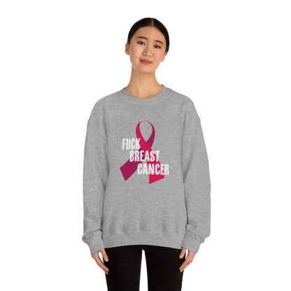 "F*** Breast Cancer" Heavy Blend™ Crewneck Sweatshirt Unisex