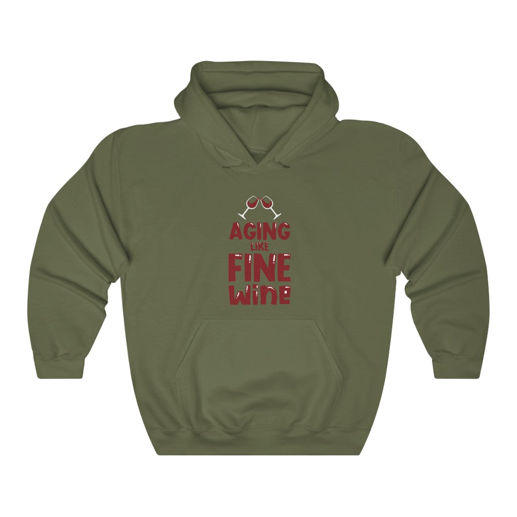 "Aging Like Fine Wine"  Heavy Blend™ Hoodie Sweatshirt (Unisex)