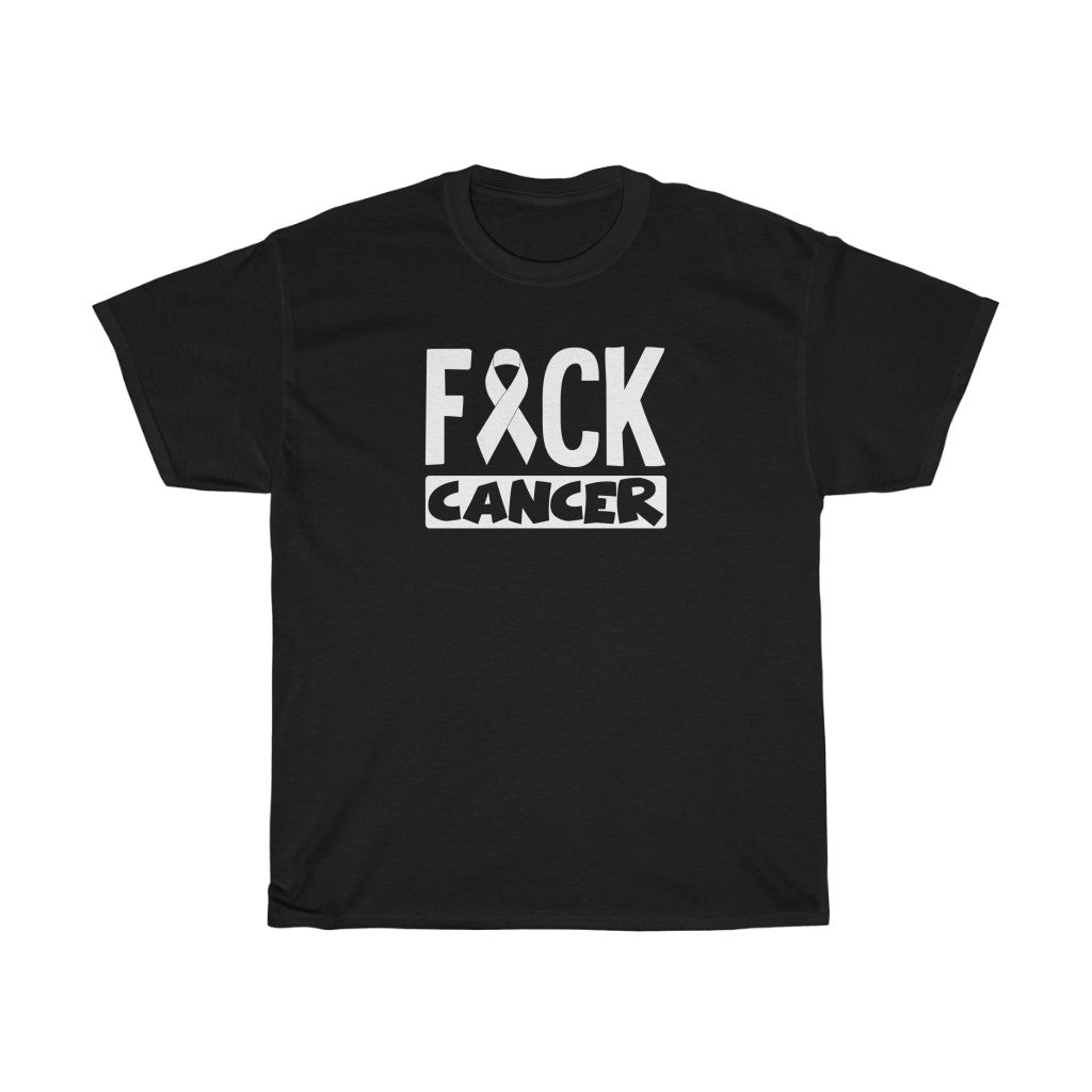 "F*** Cancer" 100% Cotton Heavy T-Shirt (Unisex)
