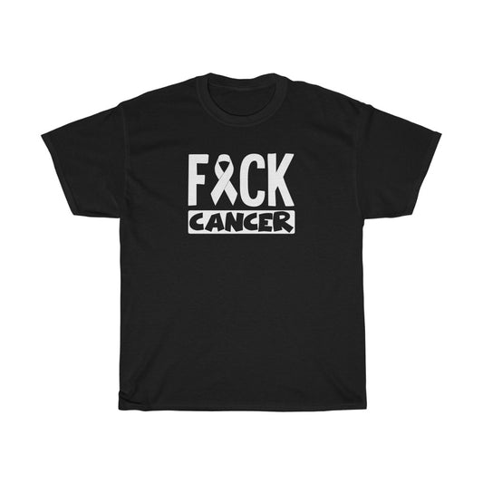 "F*** Cancer" 100% Cotton Heavy T-Shirt (Unisex)