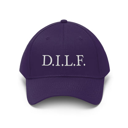 Men's 100% Cotton Embroidery "D.I.L.F." Twill Hat