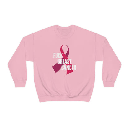 "F*** Breast Cancer" Heavy Blend™ Crewneck Sweatshirt Unisex