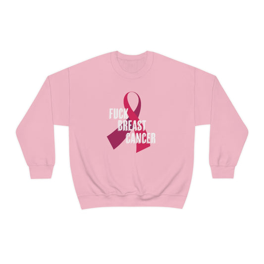 "F*** Breast Cancer" Heavy Blend™ Crewneck Sweatshirt Unisex