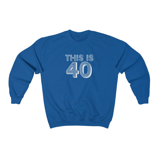 "This is 40" Heavy Blend™ Crewneck Sweatshirt (Unisex)