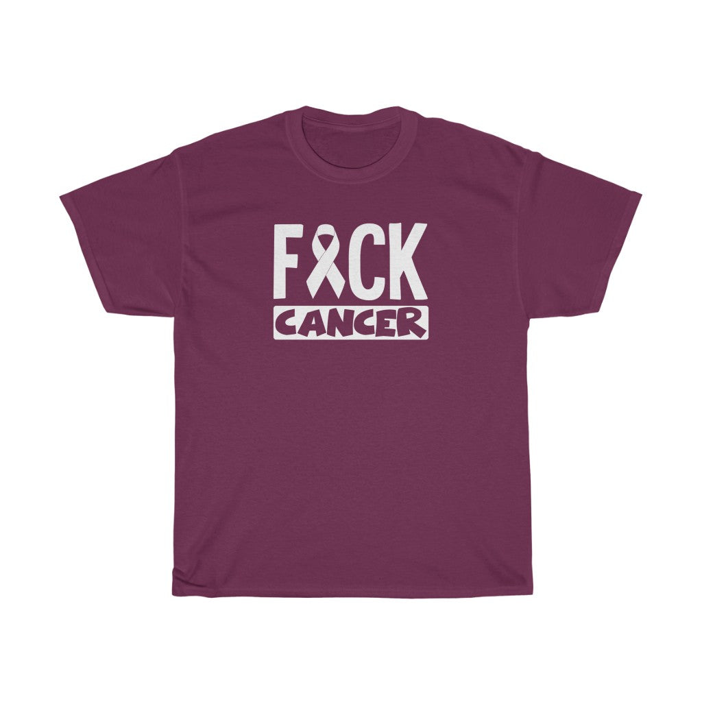 "F*** Cancer" 100% Cotton Heavy T-Shirt (Unisex)