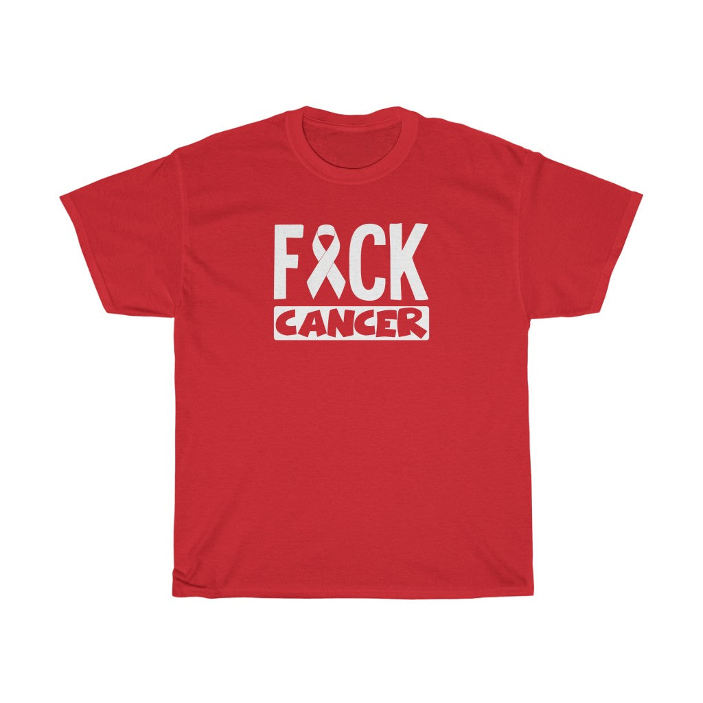 "F*** Cancer" 100% Cotton Heavy T-Shirt (Unisex)