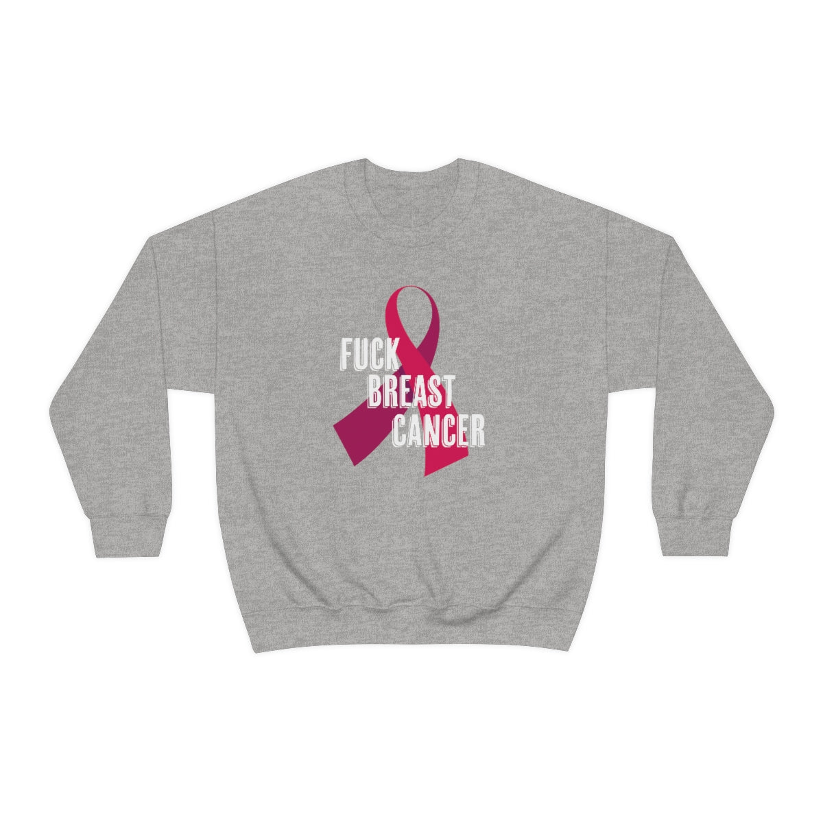 "F*** Breast Cancer" Heavy Blend™ Crewneck Sweatshirt Unisex