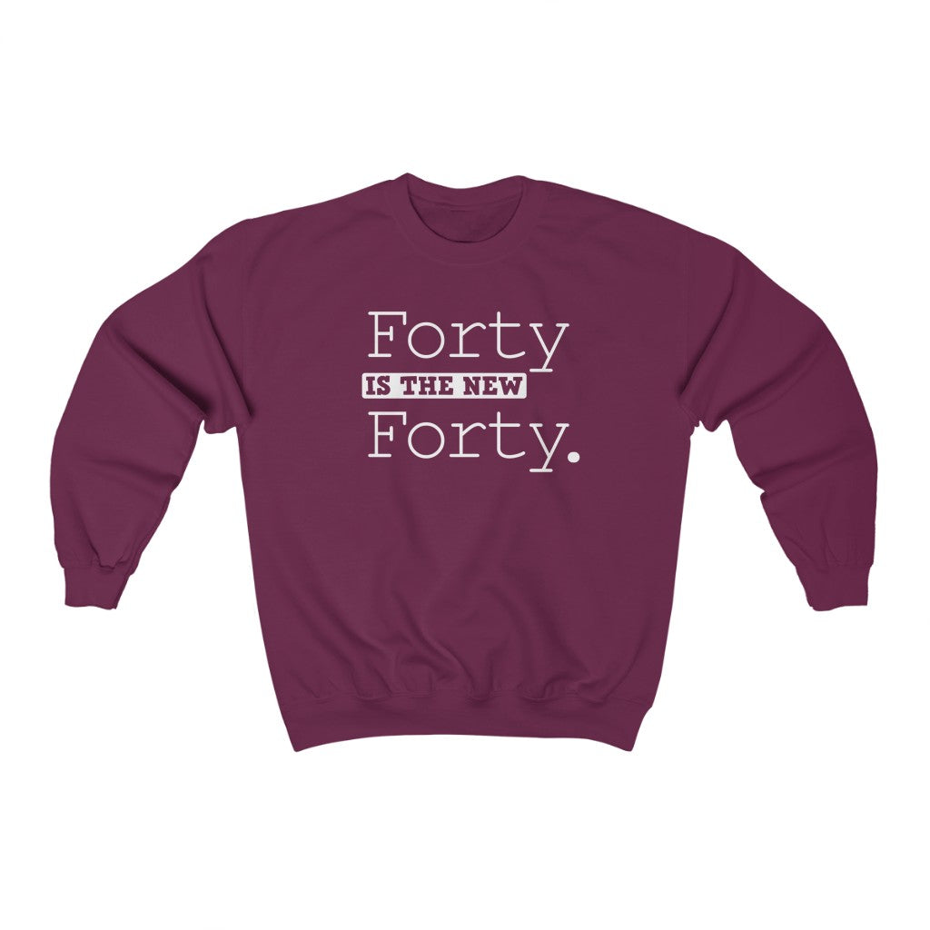 "Forty is the New Forty" Heavy Blend™ Crewneck Sweatshirt (Unisex)