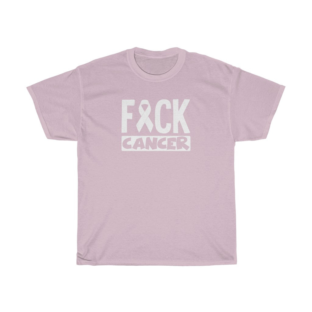 "F*** Cancer" 100% Cotton Heavy T-Shirt (Unisex)